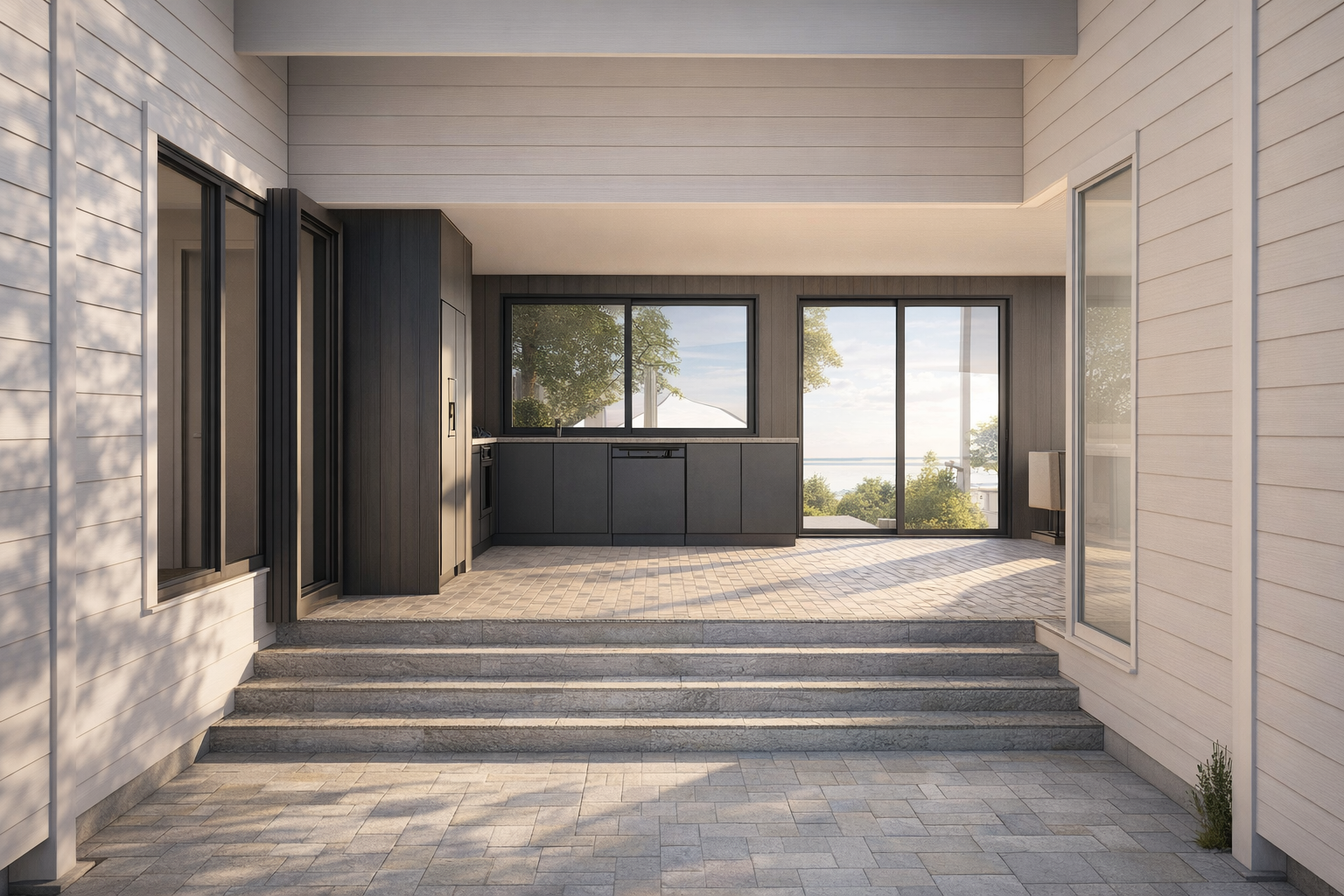 Realistic Revit render: Exterior Daytime v1 75ddd0d8